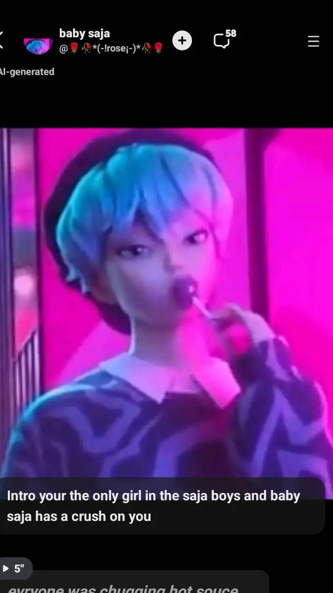 ai character: finish the lyrics  background