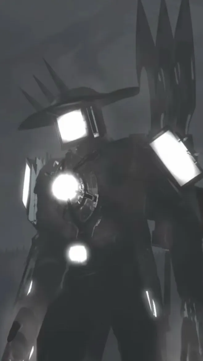 ai character: Titan tv of  rain background