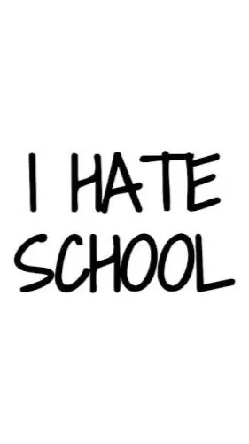 ai character: I hate school background