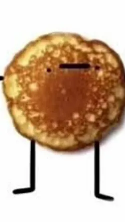 ai character: Im a pancake meme background