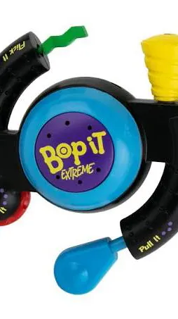 ai character: Aggressive bop it! background