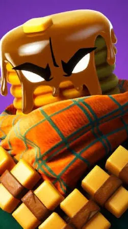ai character: Mancake background