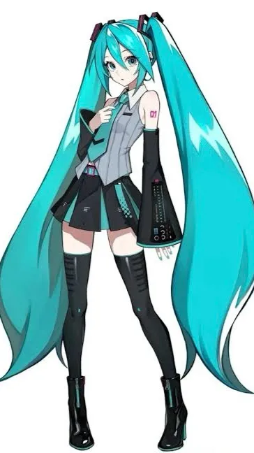 ai character: Hatsune Miku background