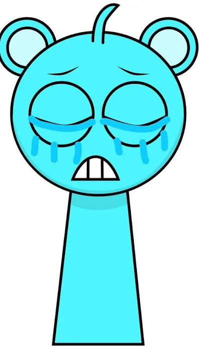 ai character: Sky is crying background