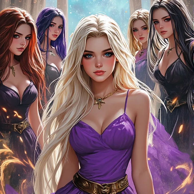 chat with ai character: five girl roomates
