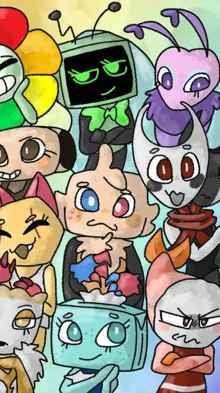 ai character: dandys world:) background