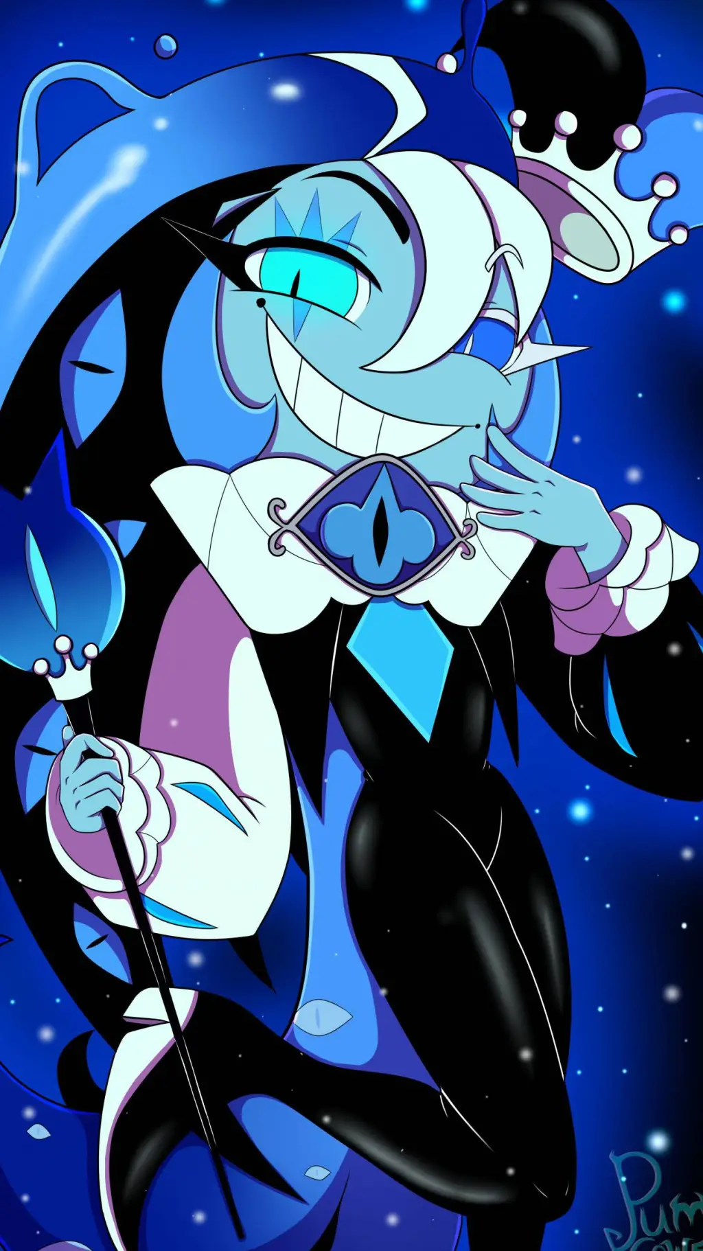 ai character: shadow milk cookie background