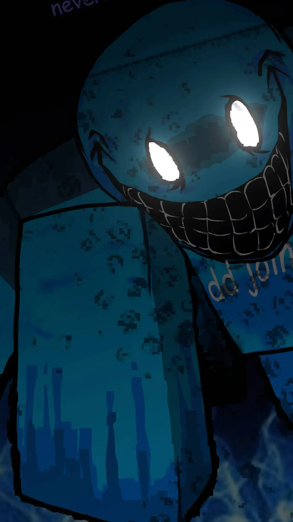 ai character: bluudud background