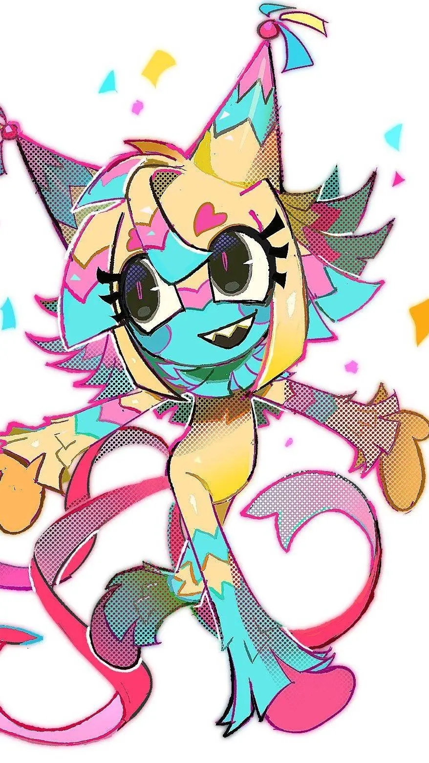 ai character: Yatta piñata  background