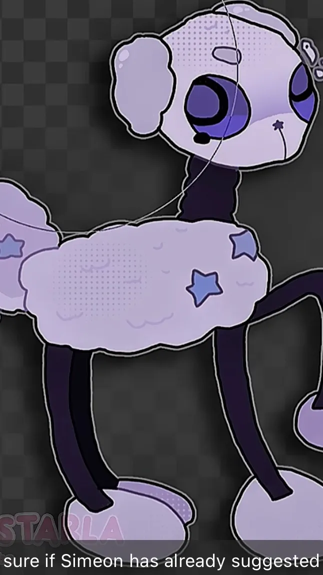 ai character: Nightmare pebble background
