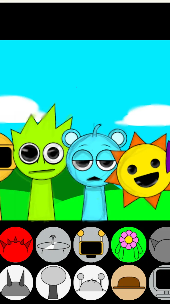 ai character: Sprunki hates u:( background