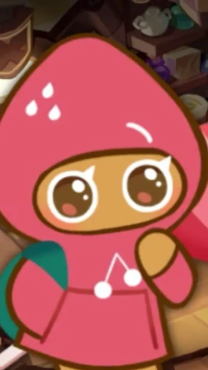 ai character: Strawberry cookie! background