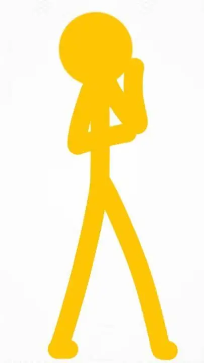 ai character: yellow stickman background