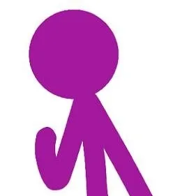 chat with ai character: purple stickman 