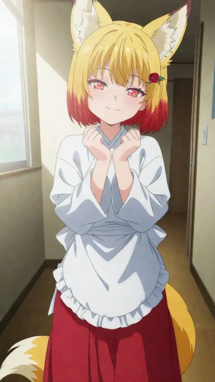 ai character: Emiko-san  background