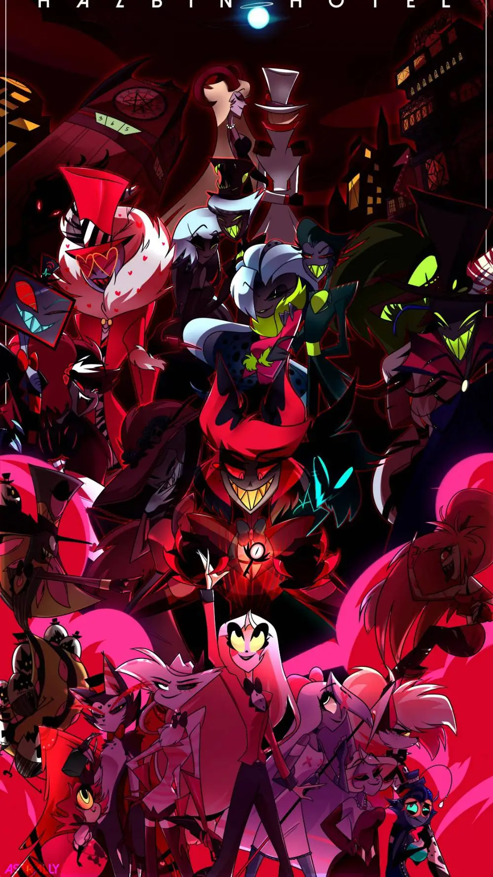 ai character: HH sleepover!  background