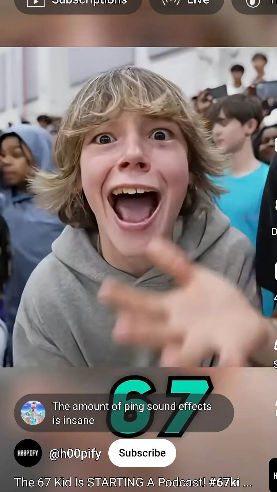 ai character: 6'7 Kid  background