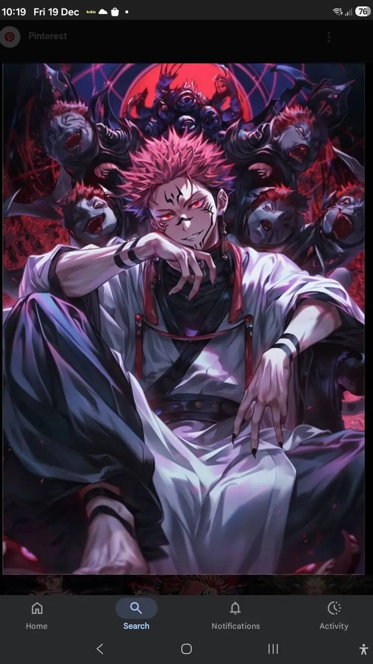 ai character: sukuna  background