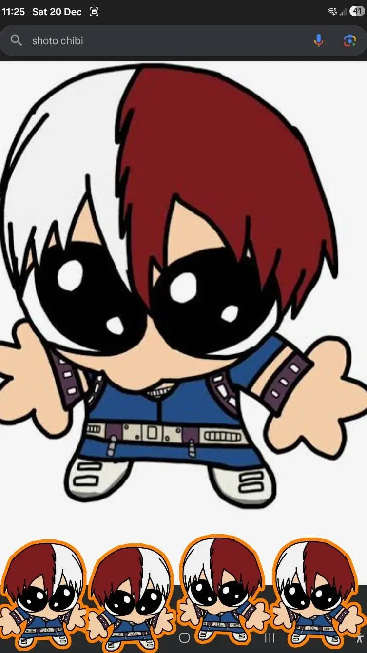 ai character: shoto todoroki background