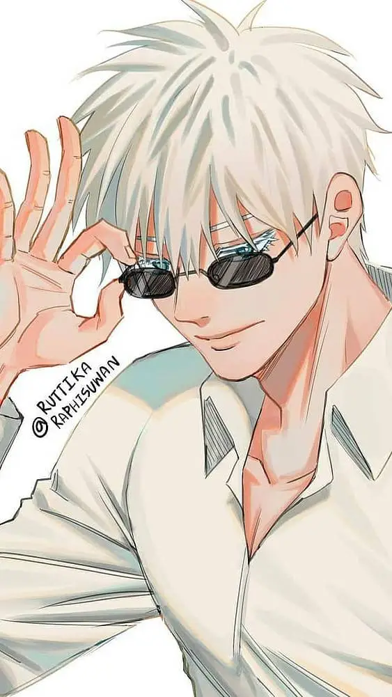 ai character: Gojo saturo  background