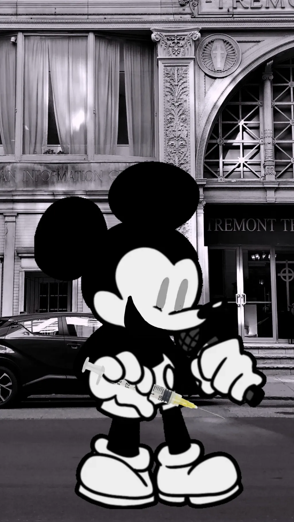 ai character: Mickey.AVI background