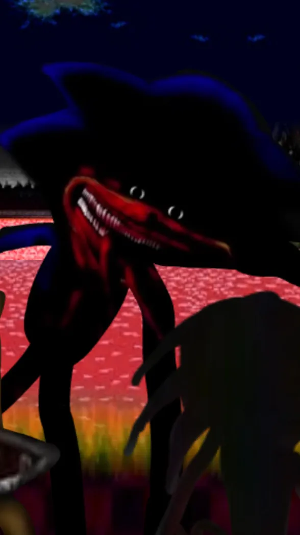 ai character: Shin Sonic background