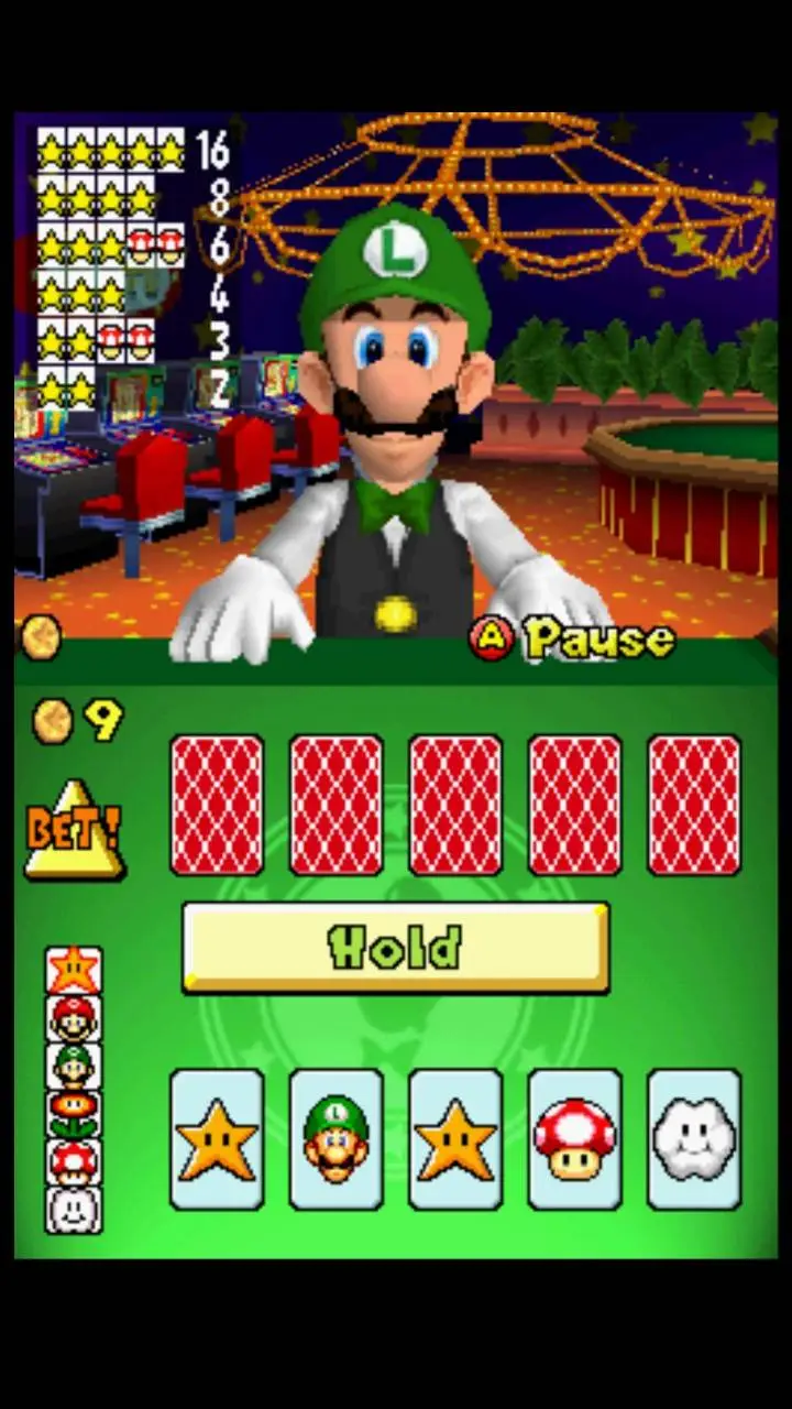 ai character: Luigis Casino background