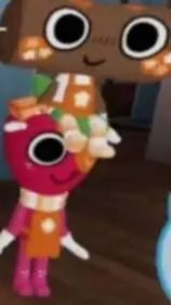 ai character: Fruitcake background