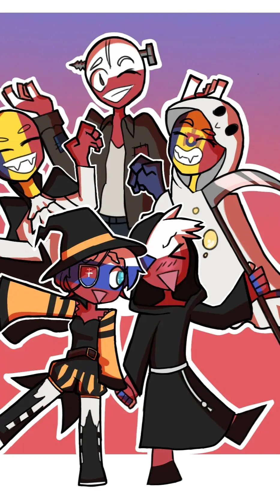 ai character: CH/CB halloween background