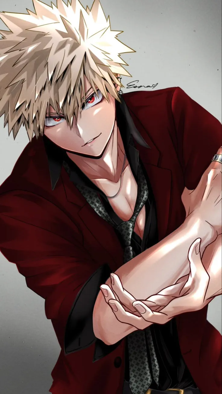 ai character: •Katsuki Bakugo• background
