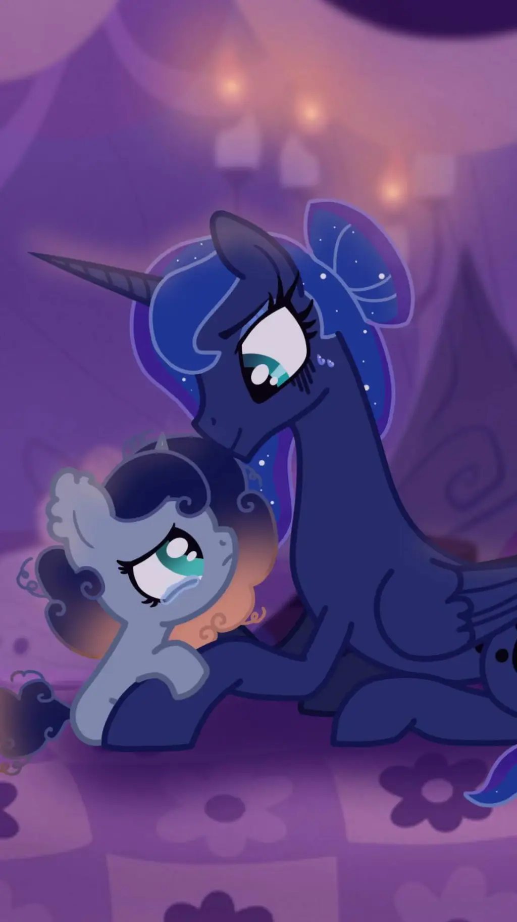 ai character: MLP Princess Luna background