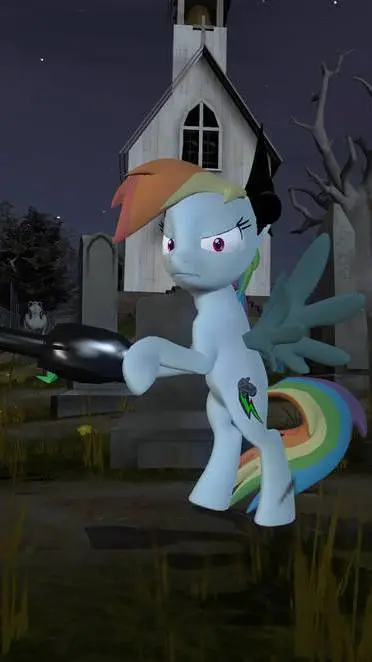 ai character: MLP Rainbine  background