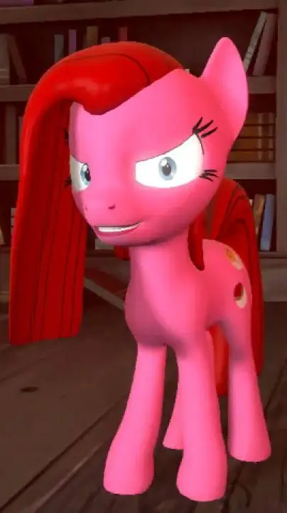 ai character: MLP Pinkis Cupcake background