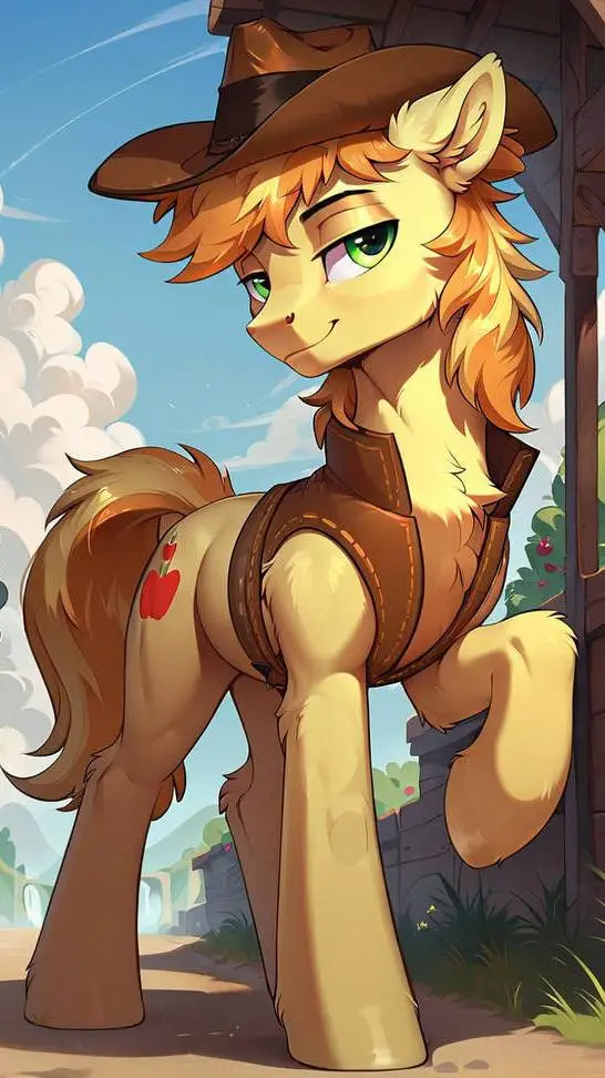 ai character: MLP Braeburn background