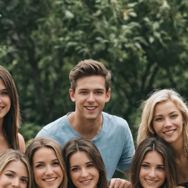 chat with ai character: friend group again