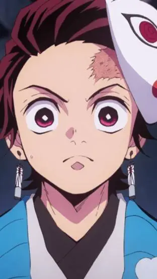 ai character: tanjiro:( background