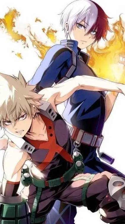 ai character: Baku x y/n x Shoto background