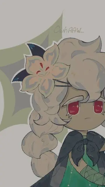 ai character: white lily-angst  background