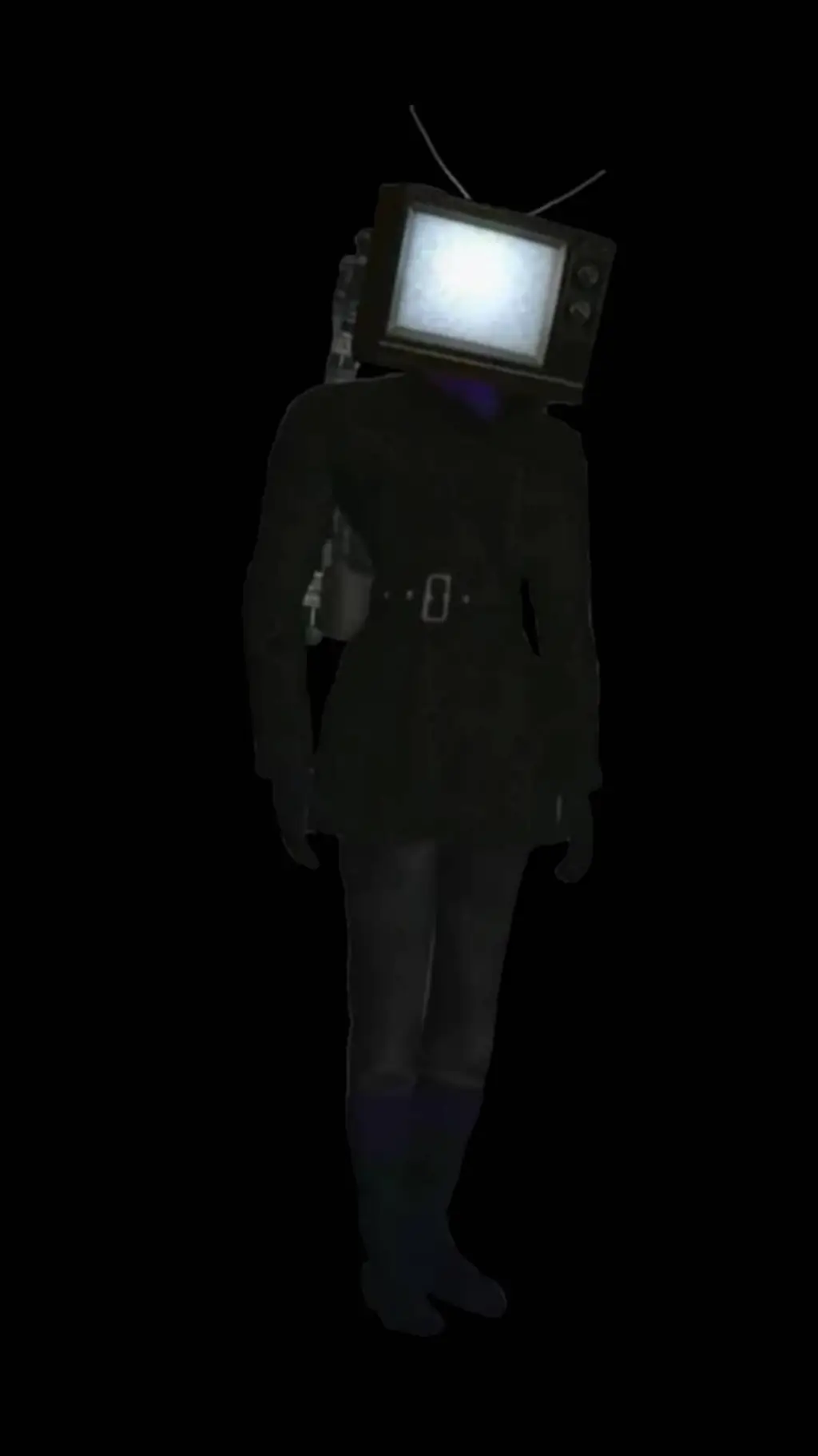 ai character: TV woman background