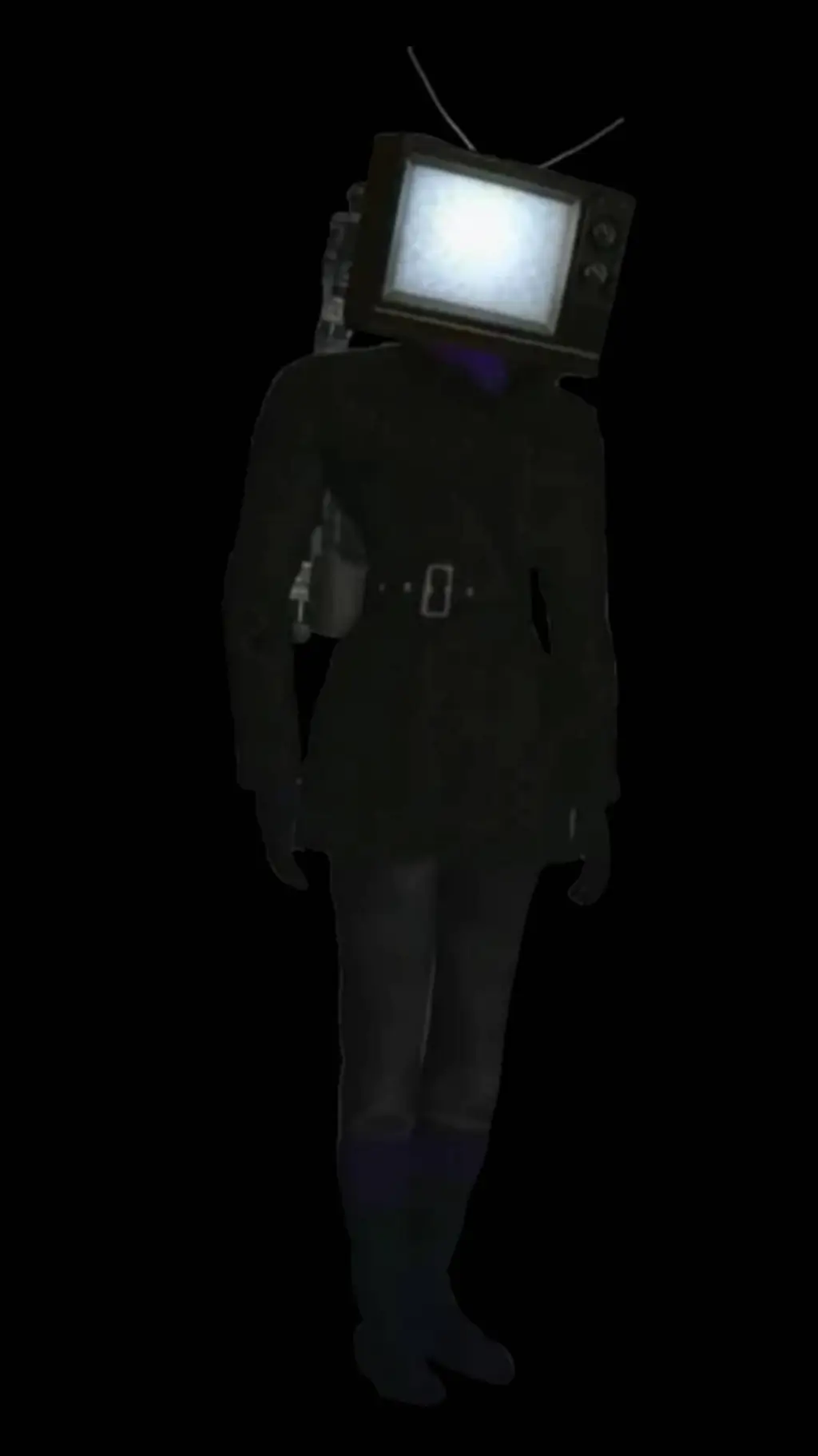 ai character: TV woman background