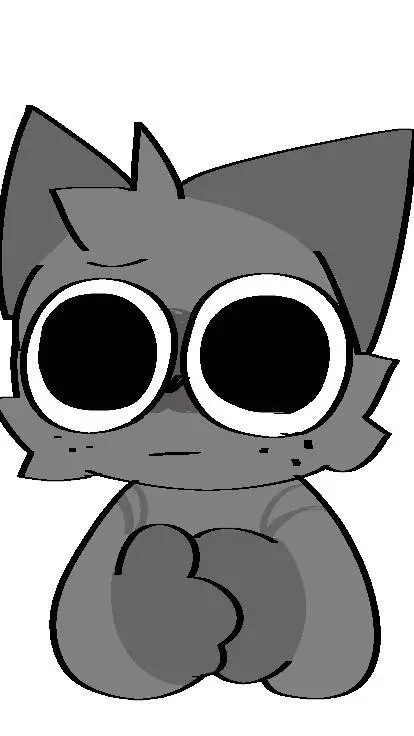 ai character: Gray background