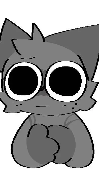 ai character: Gray background