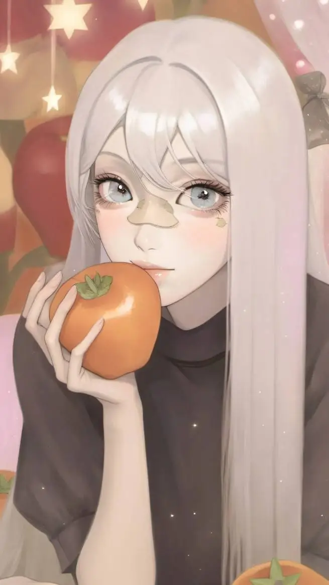 ai character: Amber background