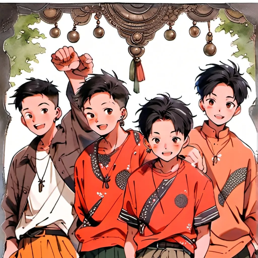 chat with ai character: Saja boys