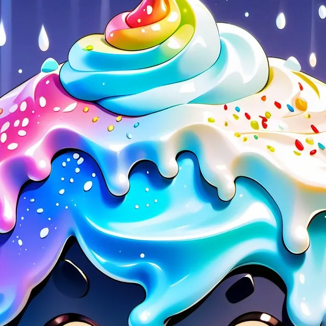 chat with ai character:   cupcake rainbow 