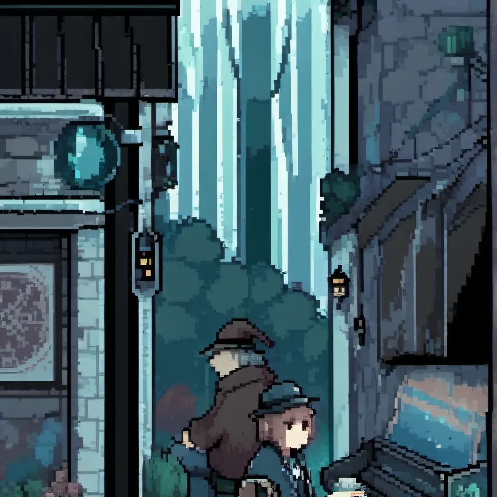 chat with ai character: pixel world