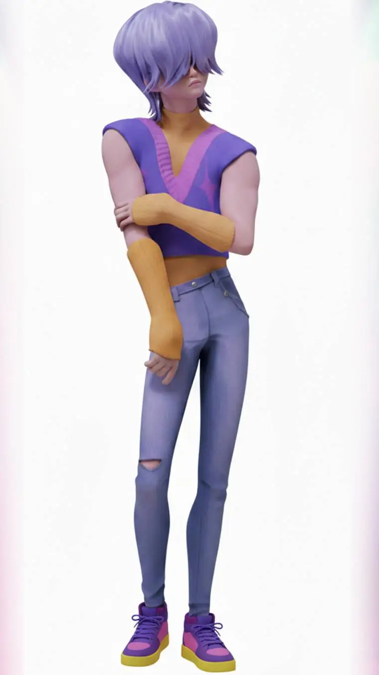 ai character: Mystery Saja  background