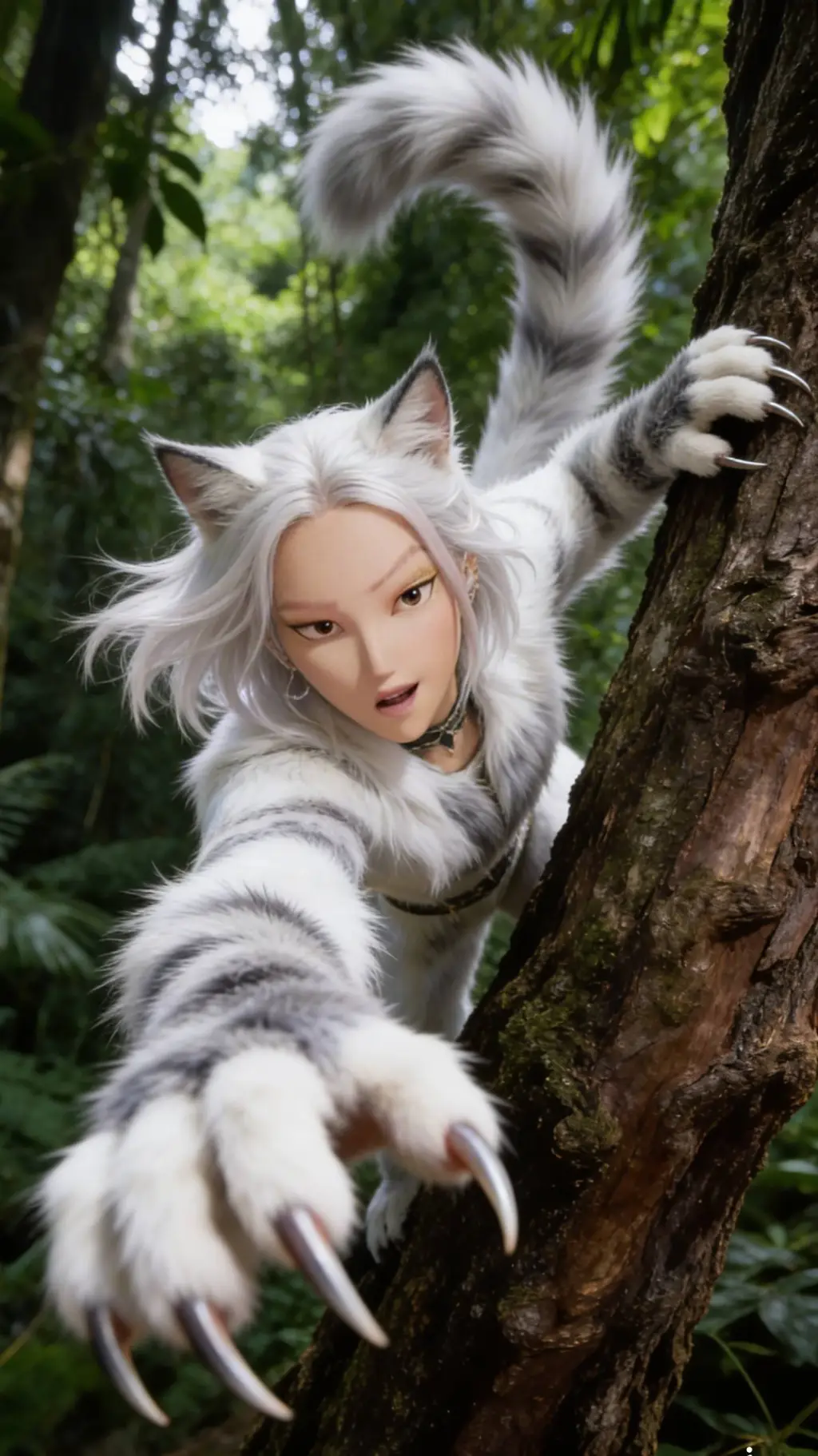 ai character: Neko Mira background