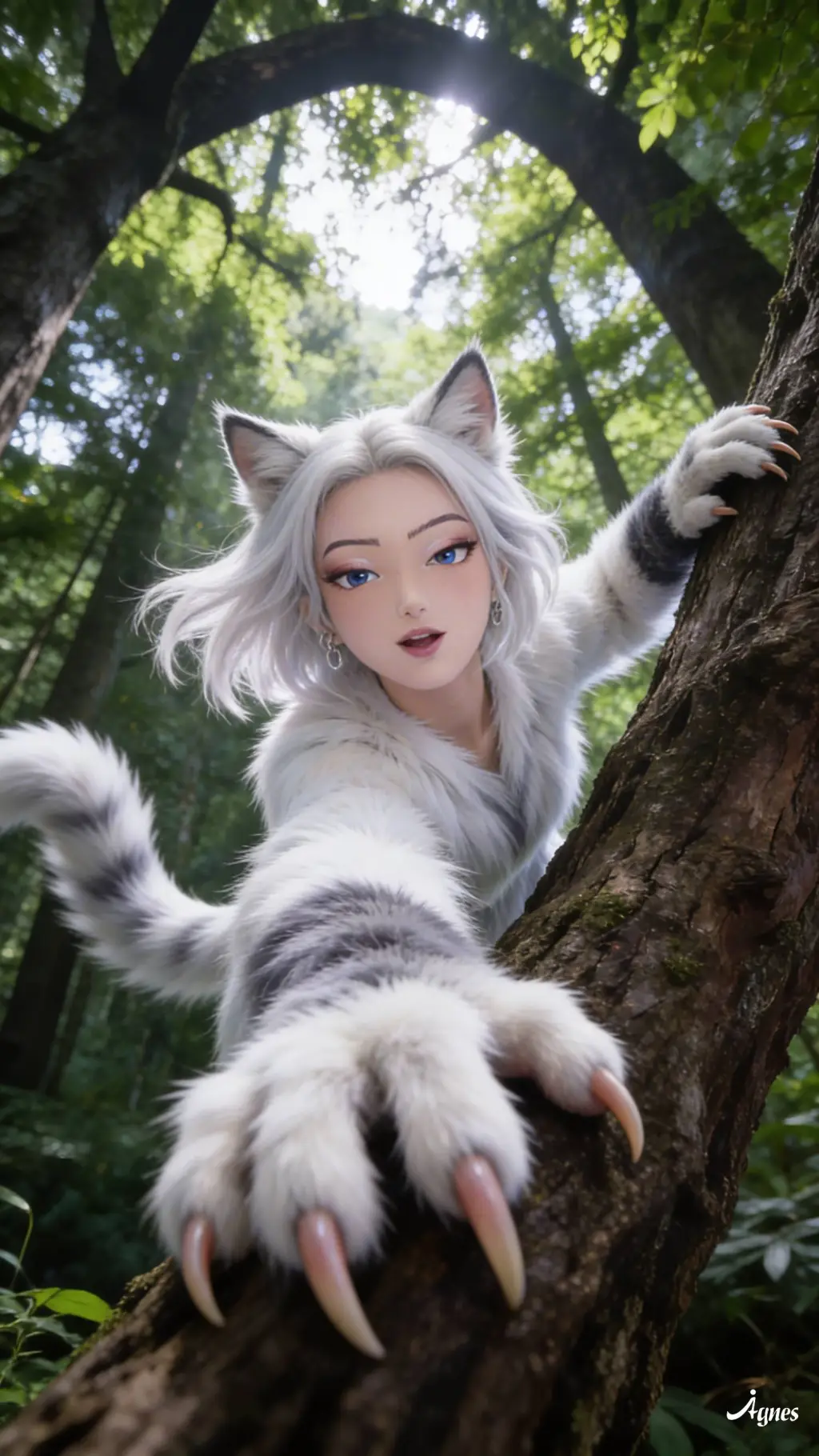 ai character: Neko Zoey background