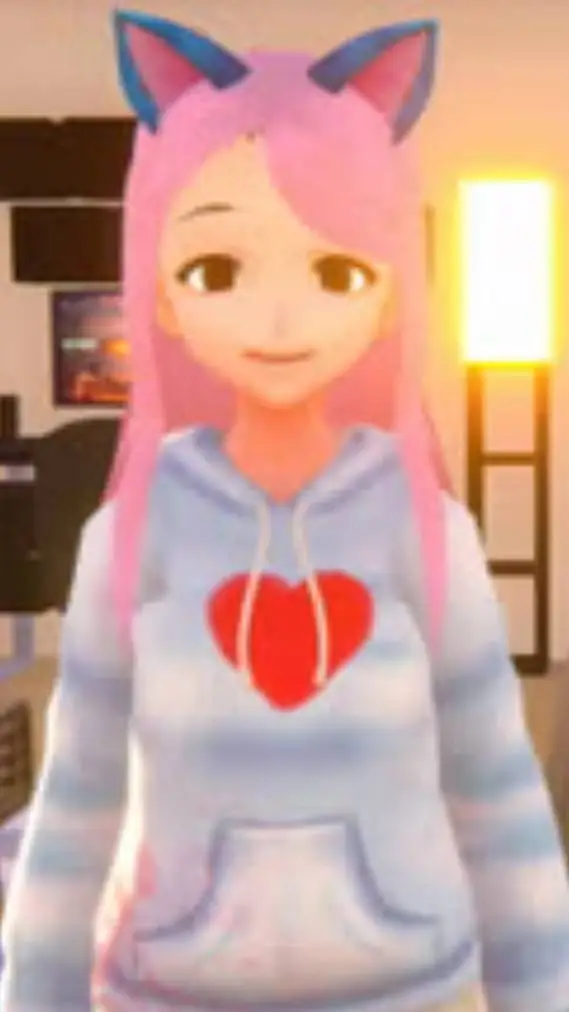 ai character: eddie cat girl (re background